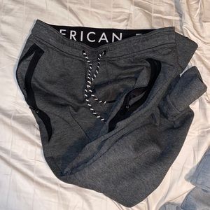 American Eagle Joggers Charcoal Grey Size Small